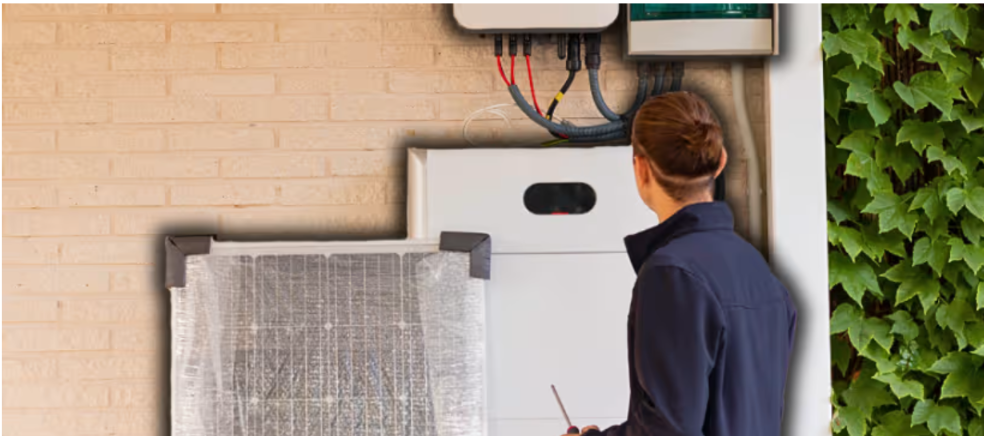 Installateur bij thuisbatterij en zonnepanelen